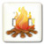 3dRose lsp_41661_2"Yellow Orange Brown Campfire" Double Toggle Switch