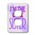 3dRose lsp_13828_6 Im The Little Sister Purple 2 Plug Outlet Cover