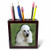 3dRose ph_1298_1 Standard Poodle Tile Pen Holder, 5-Inch