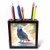 3dRose ph_4030_1 African Grey Parrot Tile Pen Holder, 5-Inch