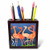 3dRose ph_16804_1 Flamingos with Attitute-Tile Pen Holder, 5-Inch