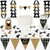 Big Dot of Happiness Adult 60th Birthday - Gold - Diy Pennant Banner Decorations - Birthday Party Triangle Kit - 99 Pieces