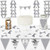 Big Dot of Happiness We Still Do - 25th Wedding Anniversary - Diy Pennant Banner Decorations - Anniversary Party Triangle Kit - 99 Pieces