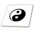 3dRose ct_32854_1 Ying Yang-Ceramic Tile, 4-Inch