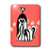 3dRose lsp_6143_1 Black And White Shih Tzu With Paw Prints Single Toggle Switch Multicolored