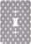 3dRose lsp_24682_1 Grey and White Polka Dot Print Toggle Switch