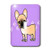 3dRose lsp_25345_1 Cute Black Masked Fawn Cream French Bulldog Purple with Pawprints Toggle Switch