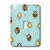 3dRose lsp_28541_1 Cute Brown Owl and Dot Print Blue Single Toggle Switch