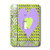 3dRose lsp_29553_1 Purple and Green Heart Design Toggle Switch