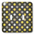 3dRose lsp_44251_2"Yellow and Gray Dots On A Black Background - Double" Toggle Switch