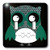 3dRose lsp_61034_2 Cute Deep Blue and Green Polka Dots Owl Double Toggle Switch