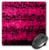 3dRose LLC 8 x 8 x 0.25 Inches Musical Interlude in Pink Mouse Pad (mp_5877_1)