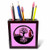 3dRose ph_7128_1 Ying Yang Tree-Hot Pink-Tile Pen Holder, 5-Inch