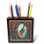 3dRose ph_11899_1 Vintage Robin Tile Pen Holder, 5-Inch