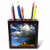 3dRose ph_88035_1 Arizona, Sedona. Red Rocks with Clouds - US03 MPE0007 - Marilyn Parver - Tile Pen Holder, 5-Inch