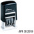 Shiny Self-Inking Rubber Date Stamp - S-300 - BLACK INK (42510-K)