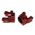 ST Racing Concepts STA31382R CNC Machined Aluminum Front C-Hub (Pair) for Axial SCX10 II, Red
