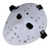 Gmasking Horror Halloween Costume Hockey Mask Party Cosplay Props (White)