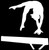 Gymnastics Balance Beam White Decal Vinyl Sticker|Cars Trucks Vans Walls Laptop| White |5.5 x 5 in|LLI447