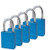 SEPOX 1-1/2" (38mm) Wide Lock Aliminium Padlock with Key Lockout Lock Keyed Alike 5 Pack