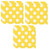 Esave Yellow Polka Dot Party Lunch Napkins - 48 Napkins