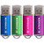 SIMMAX Flash Drive 4 Pack 32GB USB 2.0 Flash Drives Thumb Drive Memory Stick Pen Drive with Led Indicator (Blue Green Pink Purple)