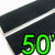 Electriduct 1" Self Adhesive Hook & Loop Sticky Back Tape Fabric Fastener - 50 Feet