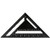 Triangle Ruler, 12 Inch Aluminum Alloy Triangle Shape Square Ruler High Precision Measuring Tool for Engineer Carpenter