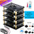 iUniker Raspberry Pi Cluster Case, Raspberry Pi Case with Cooling Fan and Raspberry Pi Heatsink for Raspberry Pi 3 Model B+, Pi 3 B, Pi 2 B, Pi B+ (4 Layers-Brown)