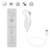 Lactivx 1 Pack Nunchuck and Wii Remote Controller Compatible with Nintendo Wii Wii U Console - with Silicone Case and Strap (White)