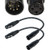 SiYear 3 Pin XLR Female to 5 Pin XLR Male Audio Cable for Microphone DMX Stage Light Turnaround ?XLR3Fto XLR5M Adapter Cable ?12inch / 2Pack