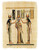 Leolana Egyptian Papyrus Coronation of Queen Nefertari Hand Painted Painting on 100% Authentic Egyptian Papyrus Paper-9x13-Black & Gold