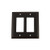 Nostalgic Warehouse 719666 Deco Switch Plate with Double Rocker, Timeless Bronze