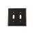 Nostalgic Warehouse 719687 Egg & Dart Switch Plate with Double Toggle, Timeless Bronze