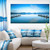 Designart PT8370-60-28 Two Wooden Piers in Blue Sea Seascape Photo Canvas Print 28'' x 60'' x 2'',