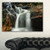 Designart PT11597-60-28 Slow Motion Waterfall on Rocks-Landscape Art Canvas Print-60x28 1 Piece, 28'' x 60'' x 2''
