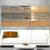 Designart PT11442-401 5 Piece "Dark Tropical Sand Beach at Sunset" Modern Seascape Canvas Artwork, 60 x 28"