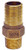 Merrill MFG RBMA1075 1" x 3/4" Red Brass Male Adapter, 0.75"