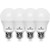 Great Eagle A19 LED Light Bulb, 9W (60W Equivalent), UL Listed, 3000K (Soft White), 800 Lumens, Non-dimmable, Standard Replacement (4 Pack)
