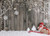 LYWYGG 7X5FT Christmas Backdrop Snow Floor Photo Backgrounds Wooden Wall Photography Backdrops for Child CP-70