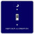 Rikki Knight Keep Calm and Dream on Single Toggle Light Switch Plate, Blue