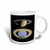 3dRose mug_76834_2 Solar System Saturn from Cassini Orbiter and Rings in Ultraviolet Light Ceramic Mug, 15-Ounce