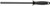 Norton Saint Gobain Abrasives FJF2410 (66253240433) Crystolon Sharpening Steel Rod with Round Cutting Surface and Rubber Handle, Dull Edges, Medium Grit Silicon Carbide Abrasive, 10 Inch