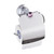 AUSWIND Contemporary Silver Solid Brass Polished Purple Diamond Toilet paper holder Wall Mounted Bathroom Accessories