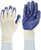 West Chester 30708 Polyester Cotton Latex Coated Palm and Fingertips Glove, Large, Blue (Pack of 1 Pair)