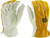 West Chester IRONCAT 9414 Premium Grain/Split Cowhide Leather Driver Work Gloves: Tan/Grey, XX-Large, 1 Pair