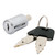 FJM Security 1630B-KA High Security Pagoda Push Lock with Chrome Finish, Keyed Alike