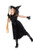 yolsun Girls' Witch Costume, Halloween Children Classic Witchy Dress Up (6-7y?Suggested Height:47"-50"?, Black)