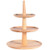 3-Tier oak Cupcake Stand Fruit Plate Cakes Desserts Fruits Snack Candy Buffet Display Tower Plastic White for Wedding Home Birthday Tea Party Serving Platter Small