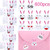 Chuangdi Easter Bunny Stickers Emoji Bunny Face Stickers, Easter Stickers 1.5 Inch Adhesive Labels for Easter Party Decoration Favors (600 Pieces)